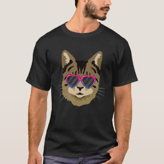 Bi Stolz Niedliche Katze Kätzchen Sonnenbrille LGB T-Shirt