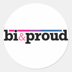 Bi&Stolz Round White Sticker