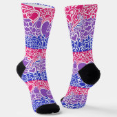 Bi Stolz Squiggle Socken (Gewinkelt)