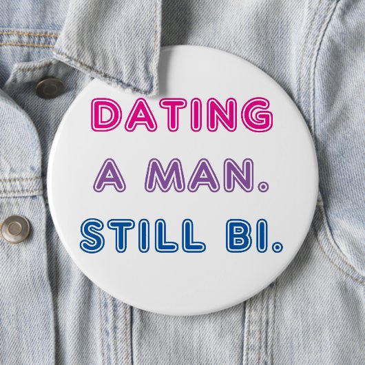 Bi-Stolz -- Verabredete einen Mann. Noch Bi Button (Beispiel)