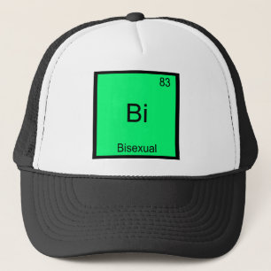 Bi - Symbol für Bisexual Chemistry Element Funny Truckerkappe