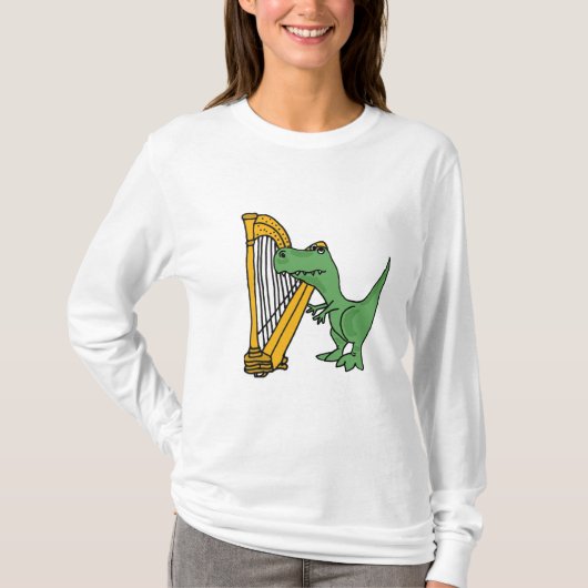 BI T-Rex, das Harfen-Shirt spielt T-Shirt (Vorderseite)