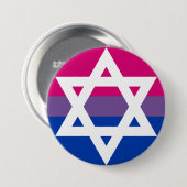 Bi und jüdischer Knopf Button (Vorne & Hinten)
