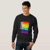 Bi und Lovin Alle Lgbtq Bisexual Pride Bi Prid Sweatshirt (Vorne ganz)