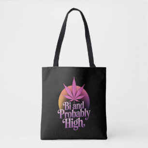 Bi und wahrscheinlich hohe bisexuelle Pride-Flagge Tasche