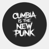 Bia Is The New Punk Bold Runder Aufkleber (Vorderseite)