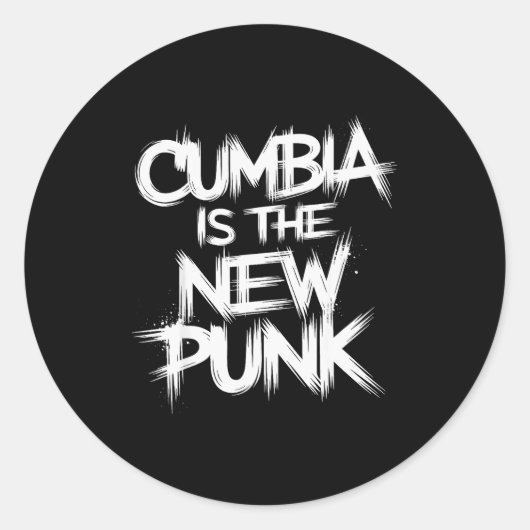 Bia Is The New Punk Bold Runder Aufkleber (Vorderseite)