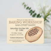 Biala Breadmaking jüdische Bäckerei Workshop Einladung (Stehend Vorderseite)