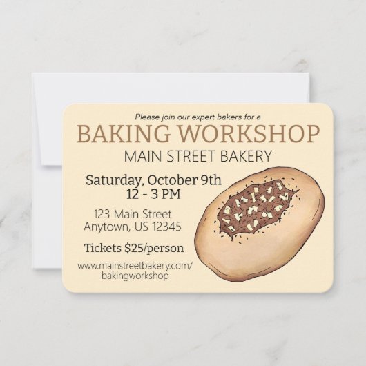 Biala Breadmaking jüdische Bäckerei Workshop Einladung (Vorderseite)