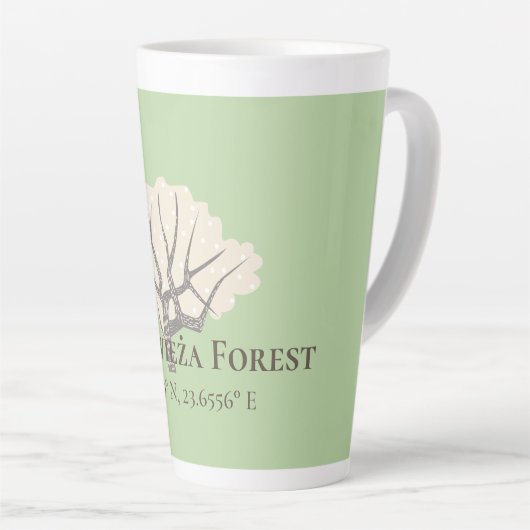 Białowieża Forest Latitude & Longitude Milchtasse (Rechte Ecke)