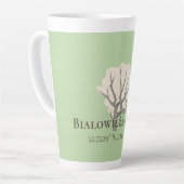 Białowieża Forest Latitude & Longitude Milchtasse (Linke Ecke)