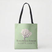 Białowieża Forest Latitude & Longitude Tasche (Vorderseite)