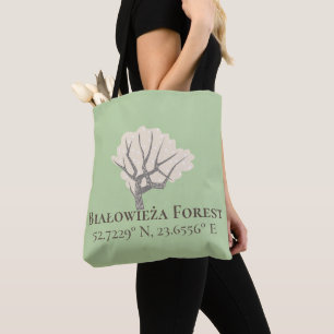 Białowieża Forest Latitude & Longitude Tasche