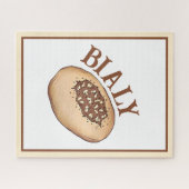 Bialy Jüdische Bäckereizwiebel Polen Polnisches Es Puzzle (Horizontal)
