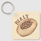 Bialy Jüdische Bäckereizwiebel Polen Polnisches Es Schlüsselanhänger (Vorderseite)