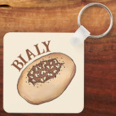Bialy Jüdische Bäckereizwiebel Polen Polnisches Es Schlüsselanhänger (Rückseite)