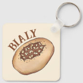 Bialy Jüdische Bäckereizwiebel Polen Polnisches Es Schlüsselanhänger (Rückseite)