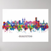 Białystok Poland Skyline Poster (Vorne)