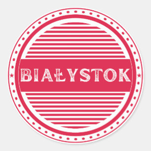 Białystok Stadtpridemappen – Polnische Identität Runder Aufkleber