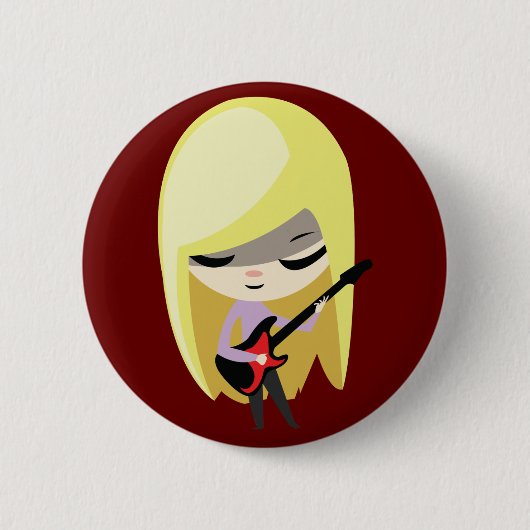 Biana der blonde Bassist Button (Vorderseite)