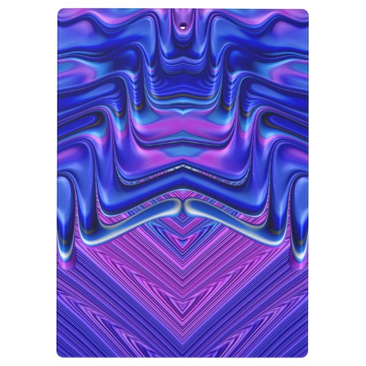 BIANCA ~ 3D! ~ Rosa Weiß und Blau Original ~ Klemmbrett (Rückseite)