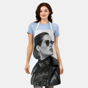 Bianca Censori High-Fashion Streetwear T-Shirt Schürze