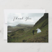 Bianca Elegant Wedding Dankeskarte (Vorderseite)