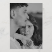 Bianca Elegant Wedding Menükarte (Rückseite)