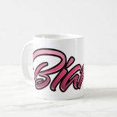 Bianca faded pink Tasse Teetasse Kaffeetasse (Vorderseite Links)