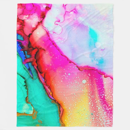 Bianca Fleecedecke (Vorderseite)