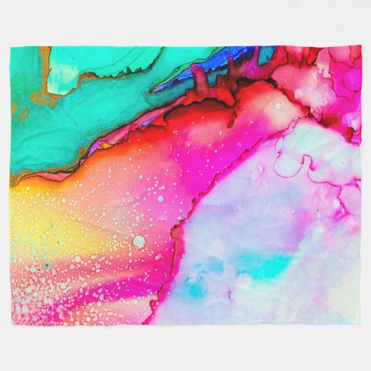 Bianca Fleecedecke (Vorderseite (Horizontal))