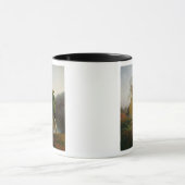 Bianca fliehender Cappello Tasse (Zentrum)