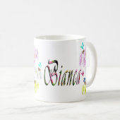 Bianca Girls Name Logo, Kaffeetasse (VorderseiteRechts)