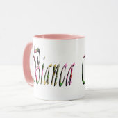 Bianca Girls Name Logo, Tasse (Vorderseite Links)
