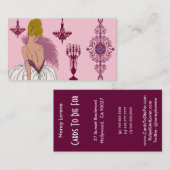 Bianca im Rosa - Visitenkarten Visitenkarte (Vorne/Hinten)