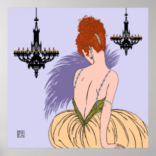 Bianca in Lilac - Prints/Posters Poster