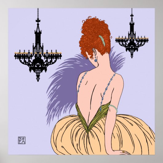 Bianca in Lilac - Prints/Posters Poster (Vorne)