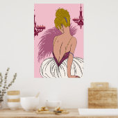Bianca in Rosa - 24 x 36 Print Poster (Küche)