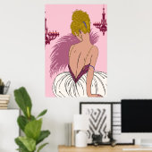Bianca in Rosa - 24 x 36 Print Poster (Heimbüro)