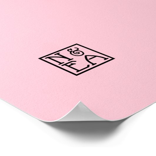 Bianca in Rosa - Prints/Poster Poster (Ecke)