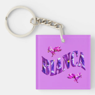 Bianca, Logo der Blumenfrauen, Schlüsselanhänger