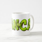 Bianca Name Kiwi Style Tasse Teetasse Kaffeetasse (VorderseiteRechts)
