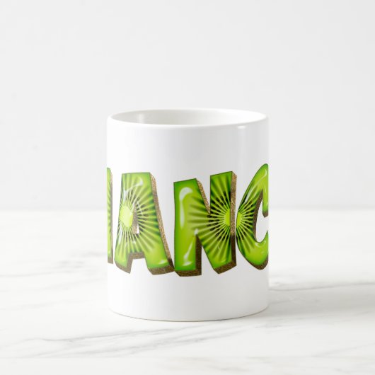 Bianca Name Kiwi Style Tasse Teetasse Kaffeetasse (Mittel)