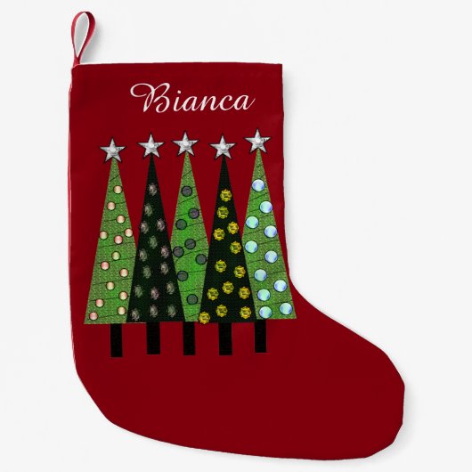 Bianca Personalisierter Weihnachtsbaum Strumpf Kleiner Weihnachtsstrumpf (Vorderseite)