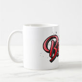 Bianca red Heart Graffiti Tasse Kaffeetasse (Links)