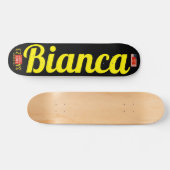 BIANCA Skateboard, 7¾" Deck Skateboard (Horizontal)