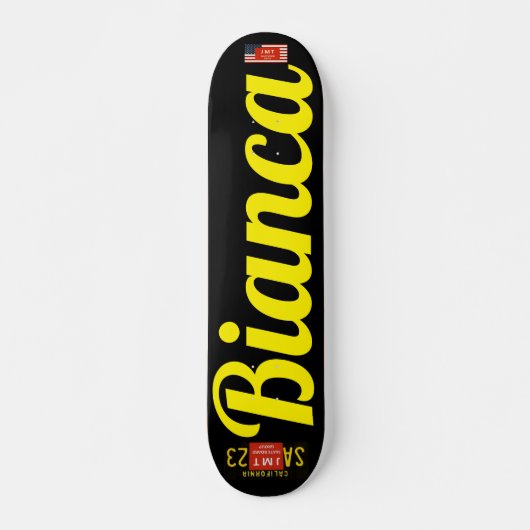 BIANCA Skateboard, 7¾" Deck Skateboard (Vorne)