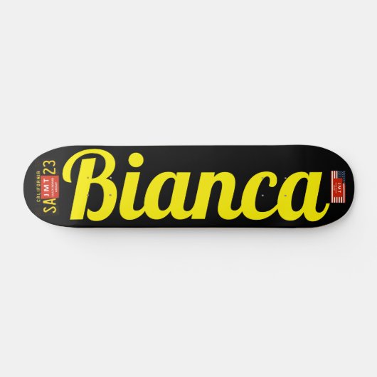 BIANCA Skateboard, 7¾ Zoll Deck Skateboard (Horizontal)