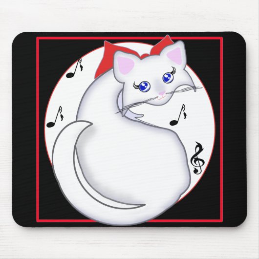 Bianca Toon Kitty Music Mousepad (Vorne)