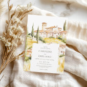 BIANCA Wasserfarbe Toskanische Landschaft Hochzeit Einladung